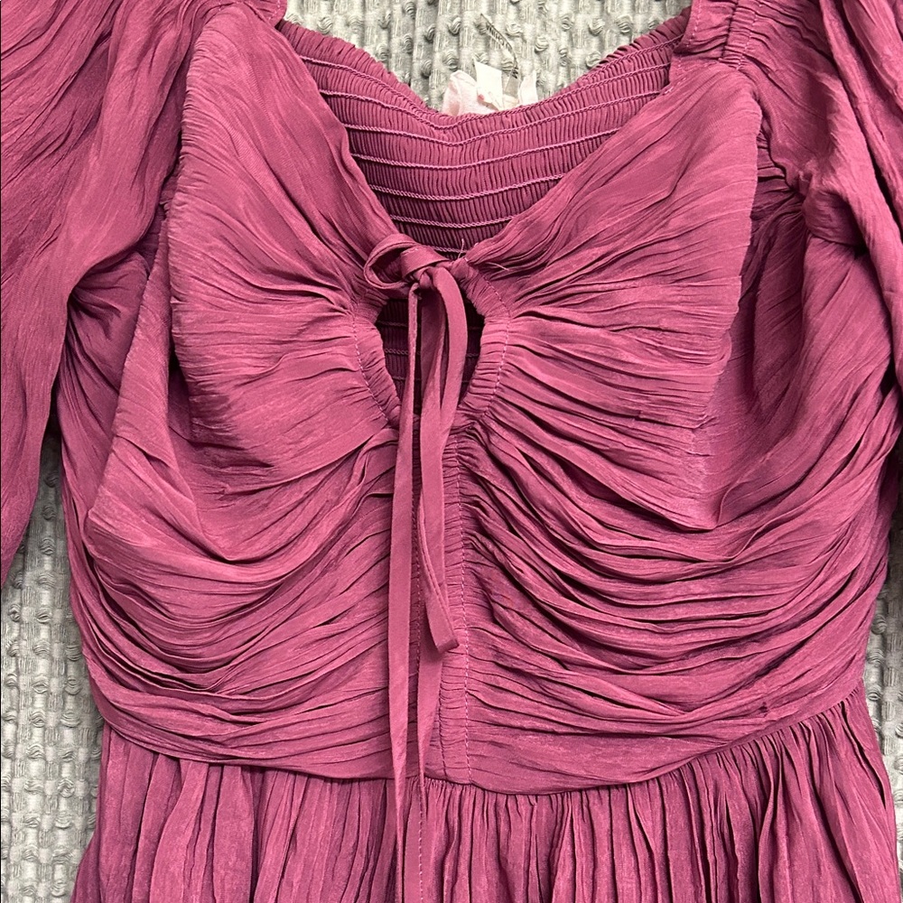 Entro Plum Ruched Blouse - Picture 4 of 4